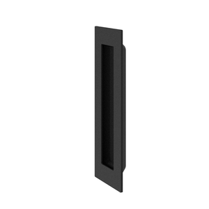Puxador Pado Concha de Embutir Cavidade Quadrada 150mm Preto