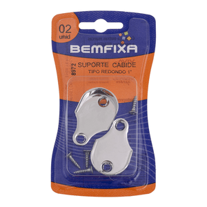Suporte Bemfixa Cabideiro Redondo Branco