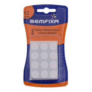 Tapa Parafuso Bemfixa Adesivo Branco