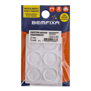 Protetor Adesivo Bemfixa Eva Transparente Redondo 22 Mm