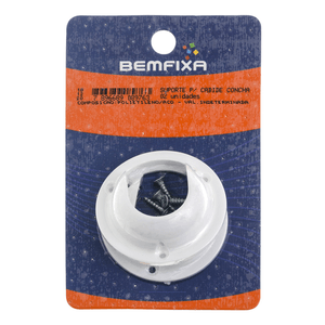 Suporte Bemfixa Cabideiro Concha Branco