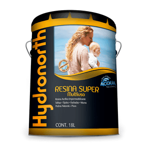 Super Resina Hydronorth Multiuso Incolor Balde 18L