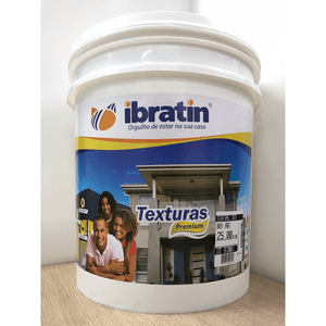 Textura Acrílica Premium Granelli Burgos Branco Neve 25KG - Ibratin