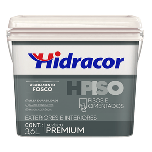 Tinta Acrílica Hidracor Hpiso Premium Fosco Vermelho 3,6L