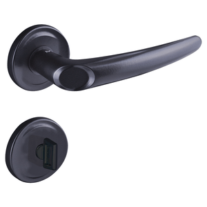 Fechadura Aliança Joy roseta F-2800/63 banheiro preto fosco