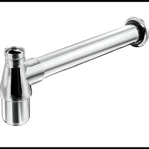 Sifão Cozinha Regulével 1.1 2x1.1 com Tubo Saída 30cm Cromado Esteves