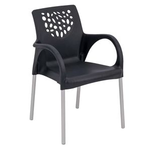 Poltrona Deluxe Preta - Forte Plástico