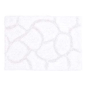 Tapete para Banheiro Hasiera com Alto Relevo 40 X 60 CM Branco