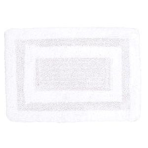 Tapete para Banheiro Hasiera em Algodão 40 X 60 CM Branco