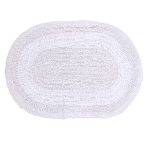 Tapete para Banheiro Hasiera Oval 40 X 60 CM Branco