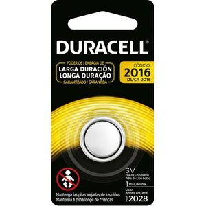 Bateria de Lítio Duracell CR2016 - 1 Unidade