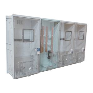 Kit Caixa Medicao Inplast Agrupada Com 03 Medidores Equatorial Cb100 Cinza