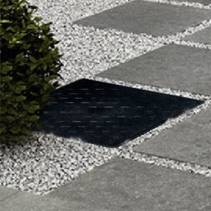 TAMPAO ODEM COM ARO 30x30 SIMPLES PRETO