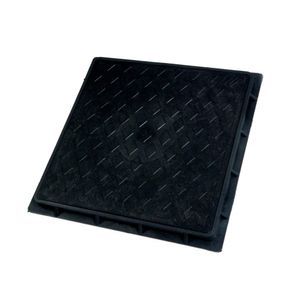 TAMPAO ODEM COM ARO 30x30 SIMPLES PRETO