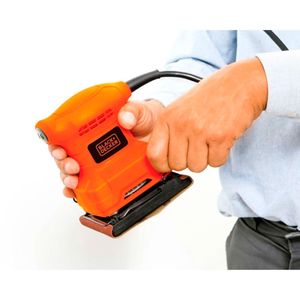Lixadeira Orbital Leve Compacta 1,6MM 1/4" 200W 14000OPM Laranja 220V - SB200 - Black&Decker