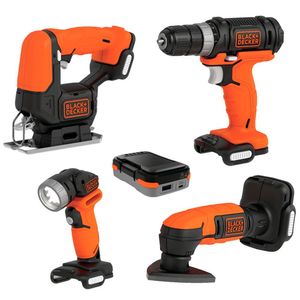Jogo de Ferramentas Black e Decker Gopak sem Fio 1BT 12V