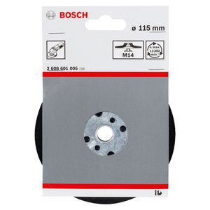 Prato de Borracha para Disco de Fibra com Porca M14 PRO 115MM - 2608601005 - Bosch