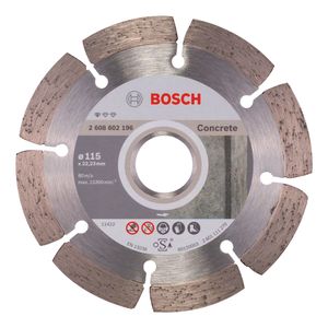 Disco de Corte Diamantado para Concreto Standard 115x22,23x1,6x10MM - 2608602196 - Bosch