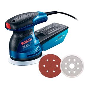 Lixadeira Roto Orbital Excêntrica com disco de lixa 250W 12000RPM 24000OPM Azul 220V - GEX1251AE - Bosch