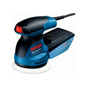 Lixadeira Roto Orbital Excêntrica com disco de lixa 250W 12000RPM 24000OPM Azul 220V - GEX1251AE - Bosch