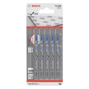 Lâmina de Serra Tico Tico para Metal Basic T118B - 2608668146 - Bosch