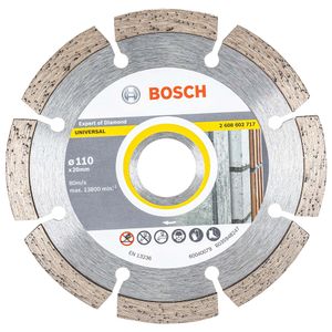 Disco de Corte Diamantado Segmentado Universal Expert 110x20x8MM - 2608602717 - Bosch