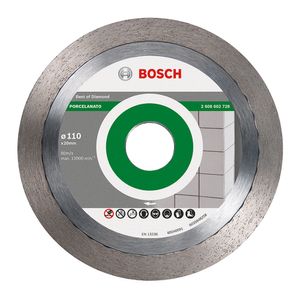 Disco de Corte Diamantado Liso para Porcelanato Best 110x20x1,6x10MM - 2608602728 - Bosch