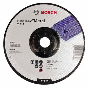 Disco de Desbaste para Metal Bosch Grao 24 180 MM X 22