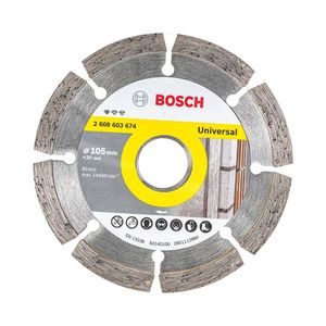 Disco de Corte Diamantado Segmentado Universal Standard 105 x 20 x 1,8 x 8MM - 2608602717 - Bosch