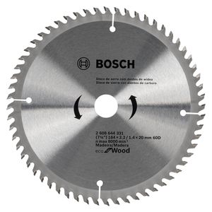 Disco de Serra Circular Bosch 60 Dentes 184 MM