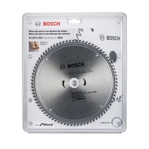 Disco de Serra Circular Ecoline 80 Dentes 254X30MM - 2608644337 - Bosch