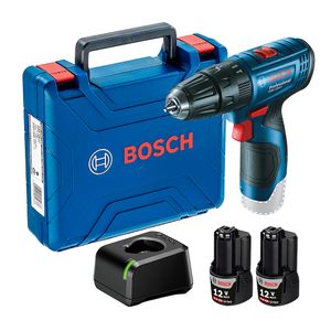 Parafusadeira e Furadeira com 1 Bateria e Maleta 10MM 3/8" 1500RPM Azul 12V - GSB120-LI - Bosch