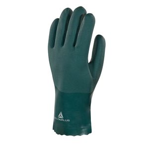 Luva Delta Plus Pvc / Algodão Verde 25Cm Tamanho 9