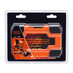 Jogo de Brocas e Acessórios Black e Decker 27 Peças