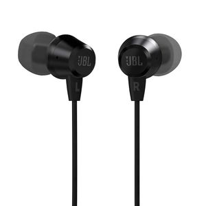 Fone de Ouvido Intra-Auricular Com Fio e Microfone C50HI Preto - JBLC50HIBLK - JBL