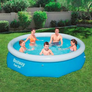 Piscina Inflável Redonda Fast Selt Azul 3800L - Bestway