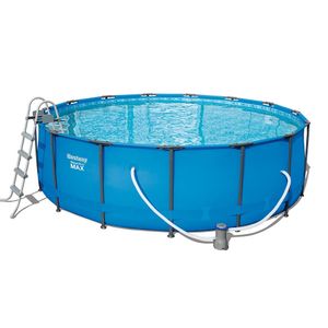 Piscina Estruturada com Kit Steel Pro Frame Pool Azul 16.015L - Bestway