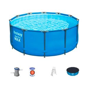 Piscina Estruturada com Kit Steel Pro Azul 10.250L - Bestway