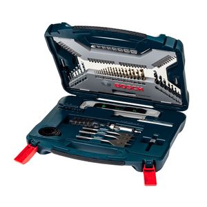 Kit Ferramentas de Pontas e Brocas X-Line com Maleta e 100 Peças em Titânio - Bosch
