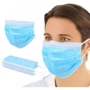 Máscara de Proteção Tripla DR de Souza Descartável 20 Unidades Azul