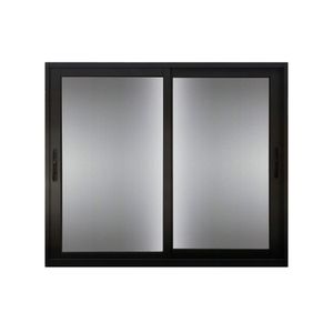 Janela de Alumínio com 2 Folhas e Vidro Reflex Palac Preto 100x200CM - Lider