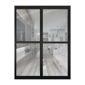 Porta Alum Lider 210x160 Correr 2fl Vid Reflex Pt Dir Lider