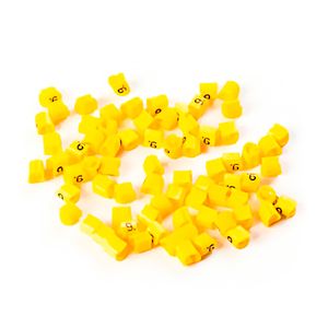 Anilha para Cabo Hellermann 0,5 X 6,0 MM LX Amarelo