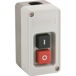 Interruptor Margirius Liga-Desliga Tripolar 20A Preto e Vermelho