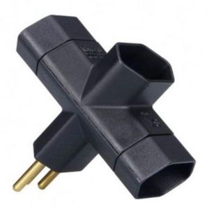 Plug Tee Benjamin Margirius 2P 10A Preto