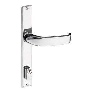 Fechadura Externa Serralheiro para Porta de Alumínio/Ferro com Espelho Magnum Cromado 661 CR - Pado