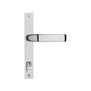 Fechadura Externa Serralheiro para Porta de Alumínio/Ferro com Espelho Magnum Cromado 661 CR - Pado