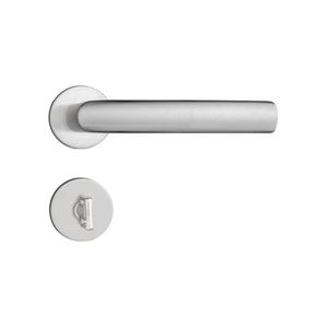 Fechadura Banheiro com Roseta Luma Inox Escovado 582-90B IXE - Pado