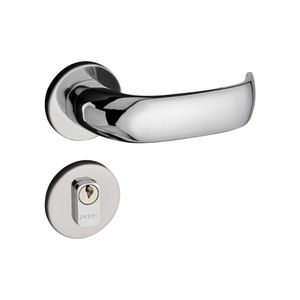 Fechadura Externa com Roseta Contemporânea Cromado 500-90E CR - Pado