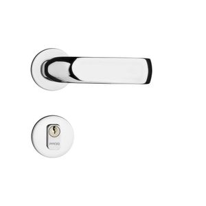 Fechadura Externa com Roseta Contemporânea Cromado 500-90E CR - Pado